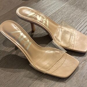 Zara Nude Kitten Heels